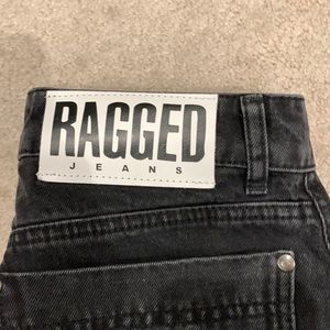 Ragged Black Cargo Jeana